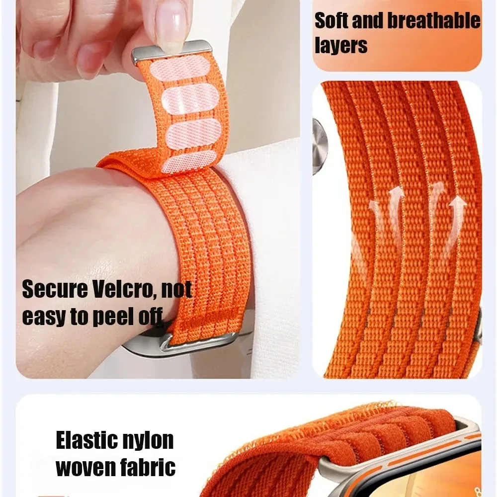 Adjustable Braided Nylon Loop Strap - Premium Replacement Bracelet