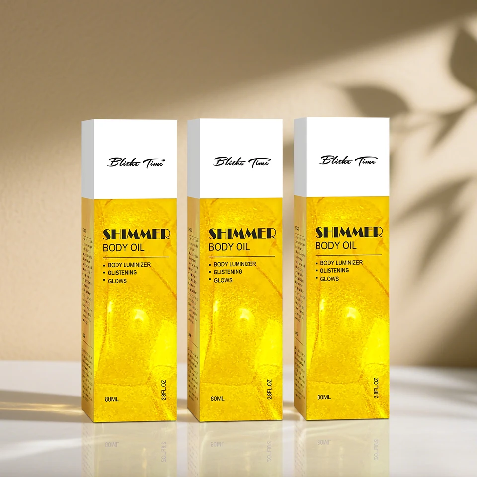 Blithe Time Shimmer Body Oil Set for Radiant Skin