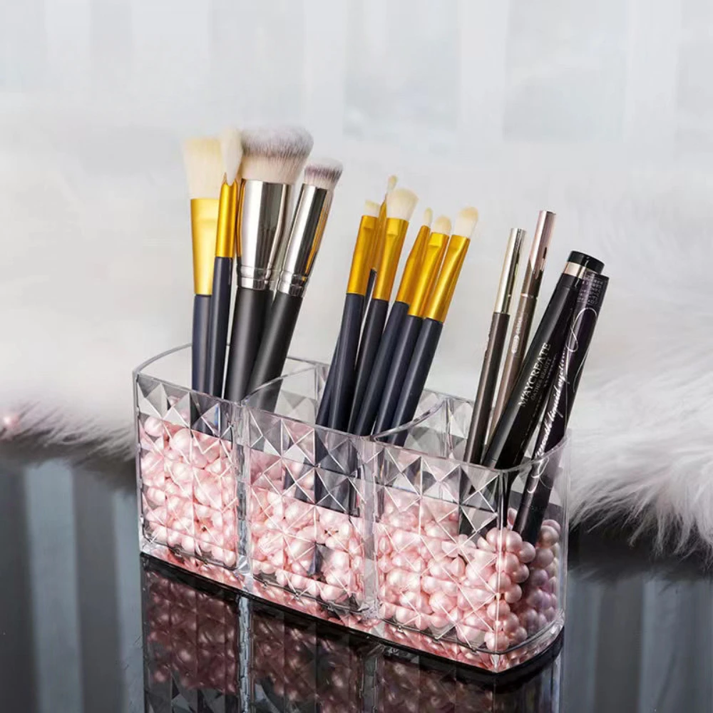 1-piece Diamond Patterned Mirror Cabinet Storage Box, Bathroom, Bathroom, Cosmetics, Lipstick Storage Rack DROPSHIPPING 2