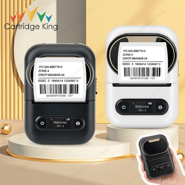 Mini Label Printer Bluetooth Thermal Printers Label Maker Machine with Tape