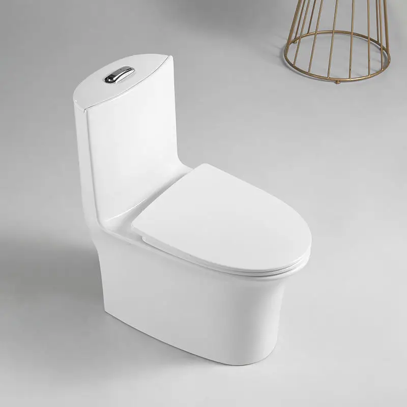 Modern Hotel Design Washdown One-Piece WC Toilets Ceramic Floor Mounted Bathroom Toilet