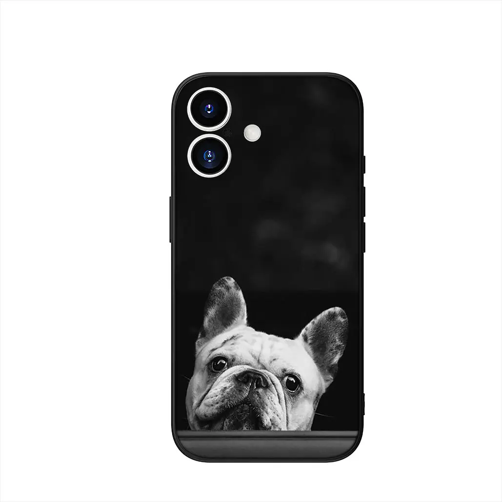Bulldog and German Shepherd Design Phone Cover