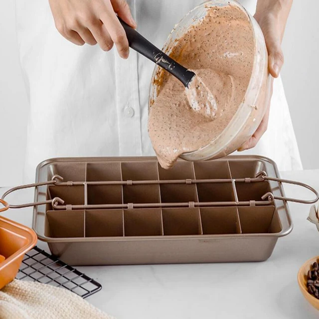 Baking Brownies Silicone Molds  Brownie Baking Pan Dividers - Food Grade  Pan - Aliexpress