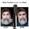 Hot Comb Straightener Heating Comb For Men Beard Electric Negative Ion Hair Straightening Brush Wet Dry Use Quick Hair Styler 3