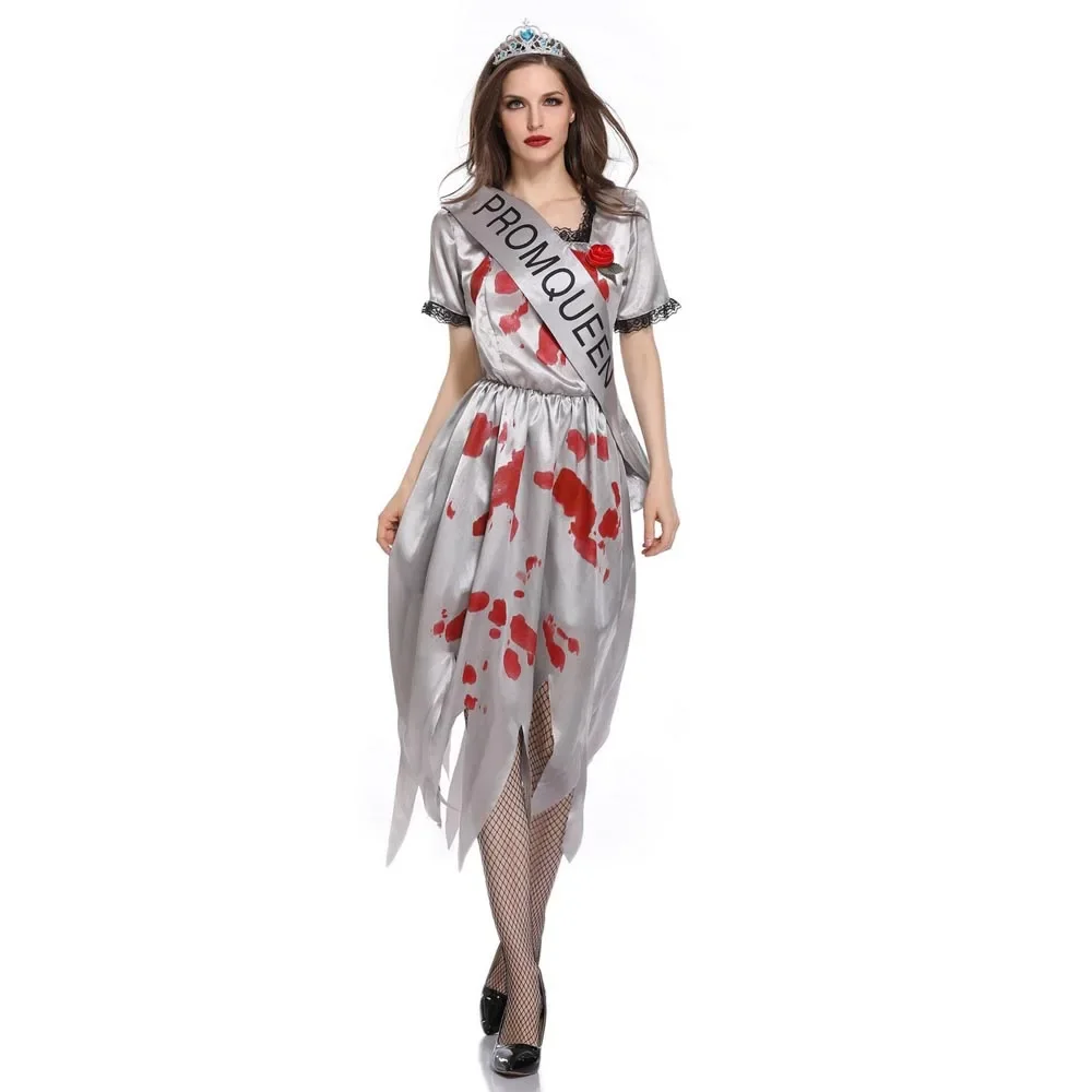 

Halloween Cosplay Horror Bloody Skull Zombie Vampire Costume