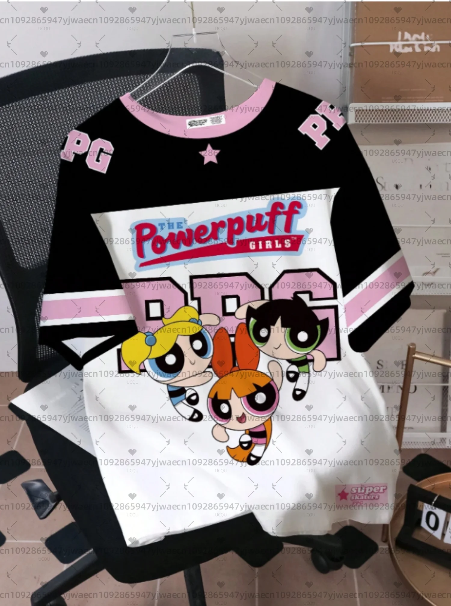 2026 women The Powerpuff Girls 3d Cartoon Graphic Printed Jersey T-Shirt Fashionable Cute Casual Top Fan Tee Adult T-Shirt 2