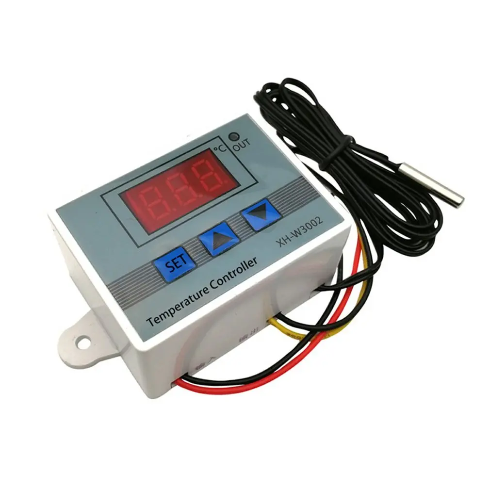 Temperature Controller XH-W3002 Led Microcomputer Digital Display Temperature Control Switch Thermostat Temperature Controller Control Switch Meter