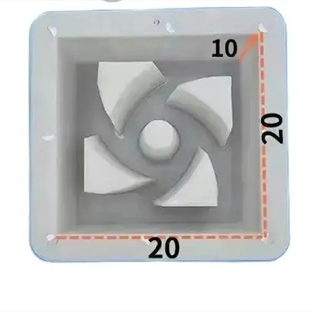 20X20Cm 3D Carving Paving Mould Window Pattern Concrete Plastic Garden Path Wall Brick Mould