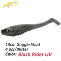 5.1 Goggle Shad Walleye Soft Lure 4 pc 13cm Swimming Bait Soft Artificial  Lure Freshwater Snook Pike Muskie Fishing Lures - AliExpress