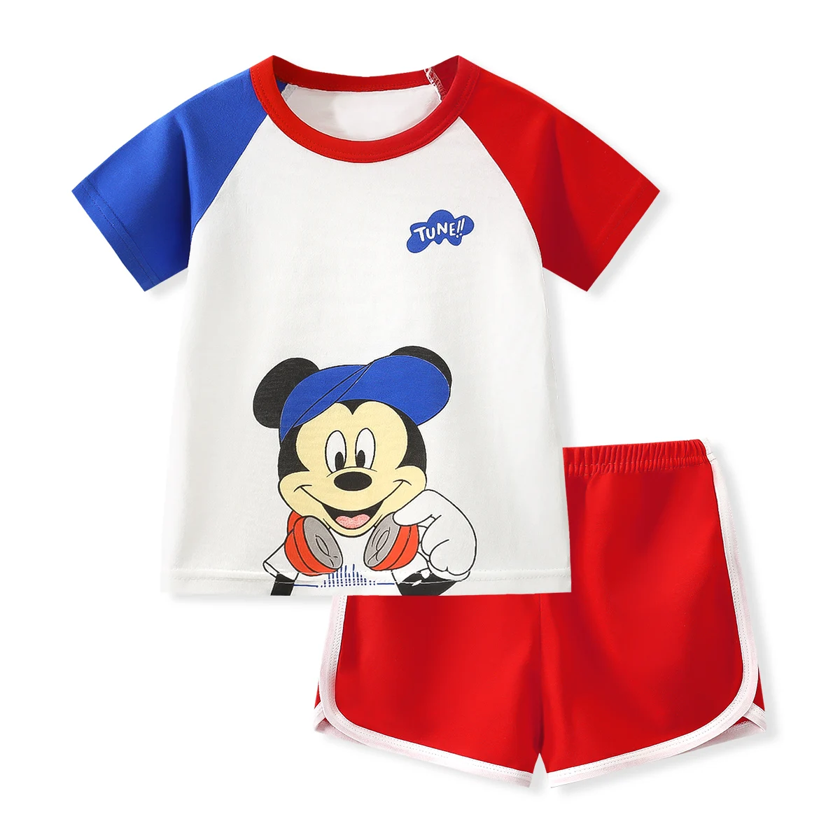 vintage Baby Clothing Set Brand Designer Cartoon Clothing Mickey Mouse Baby Boy Summer Clothes T-shirt+shorts Baby Girl Casual Clothing Sets baby clothing set long sleeve	 Baby Clothing Set