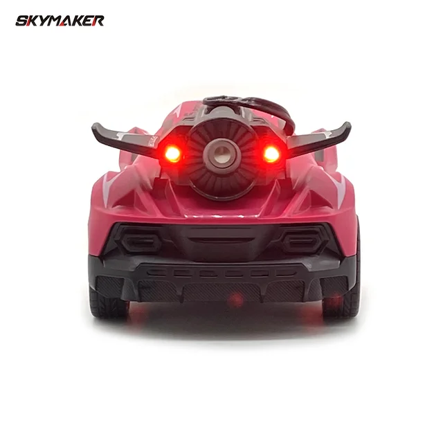 RC Car 1/24 2.4Ghz Remote Control Racing Vehicle 2WD with LED Light Spray Smoke Stunt Electric Remote Control Toy Car for Kids 5