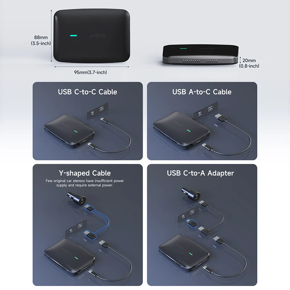 ATOTO Smart Car AI Box Android System Ring Kit 4GB 32GB Wireless ATOTO Smart Car AI Box Android System Ring Kit 4GB 32GB Wireless