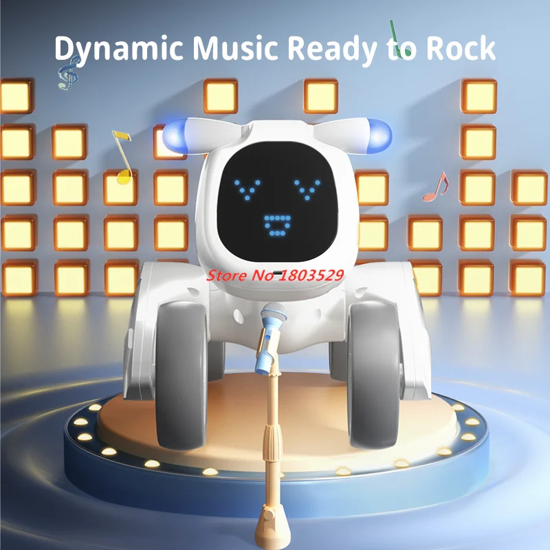 Remote Control Intelligent Smart Robot Smart Talking RC Robot Walk & Dance Interactive Pet Program Robot Dog Voice Robot Toy Gif 5