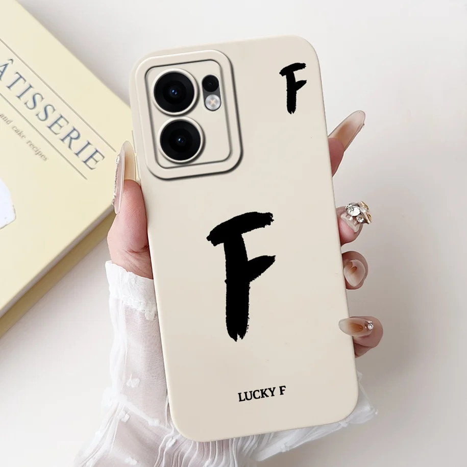 Stylish Cute Letters Shockproof Back Cover with Camera Lens Protection