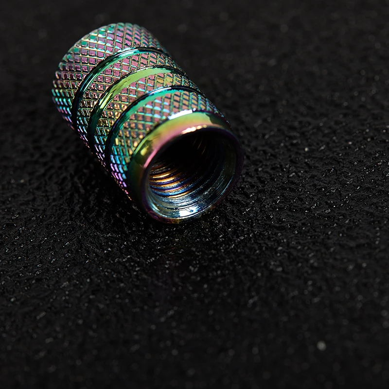 Chameleon Bike Presta Valve Cap Set - Aluminum Dust Cover