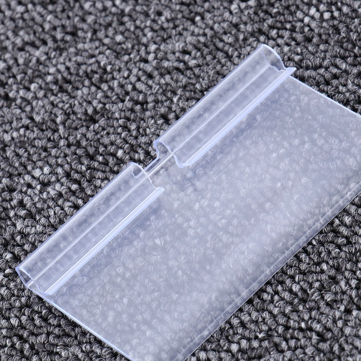 100Pcs 가격표 프리미엄 투명 PVC 플라스틱 가격표 쇼핑몰 슈퍼마켓 소매점 상점 투명 라벨