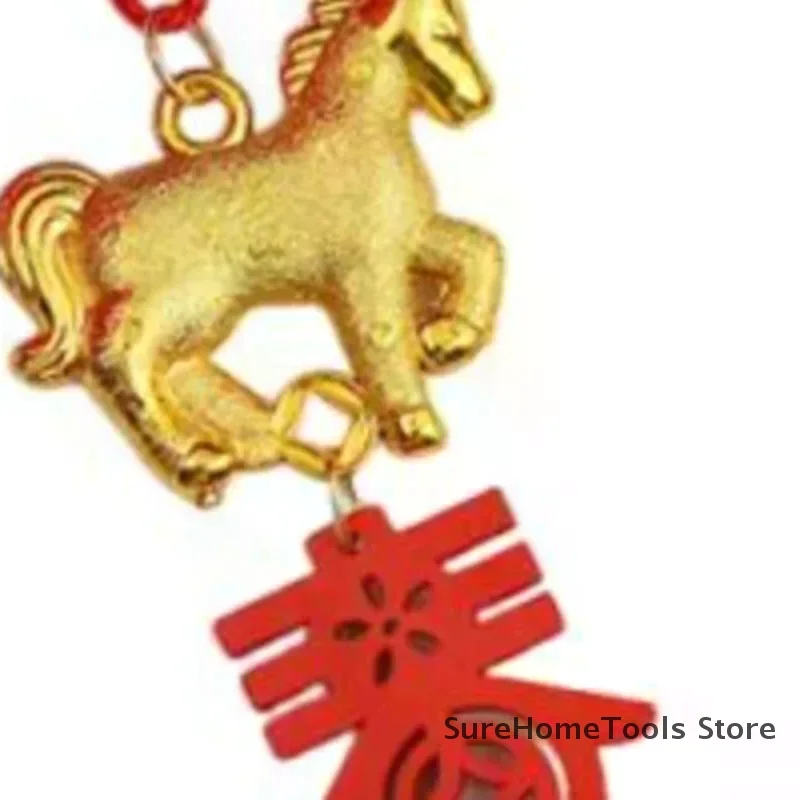 Spring Festival Ornament Horse Year Pendant 2026 Chinese Spring Festival Red Pendant Event Shopping Mall Home Decoration