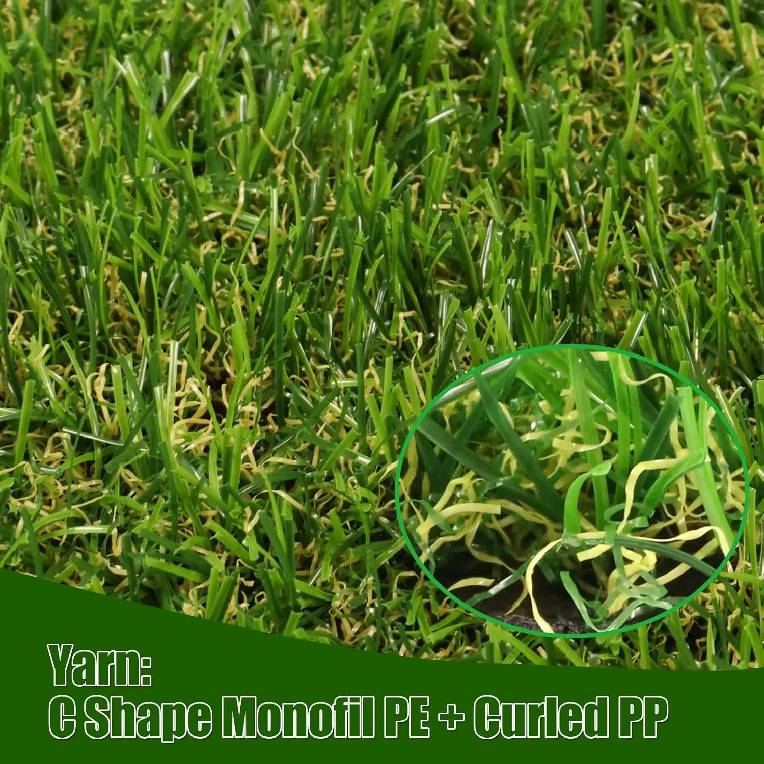 Artificial Turf 9' x 12' Realistic Fake Grass, 0.8" Pile Height, Synthetic Fake Lawn Mat, Faux Grass Rug Landscape for Pets Area
