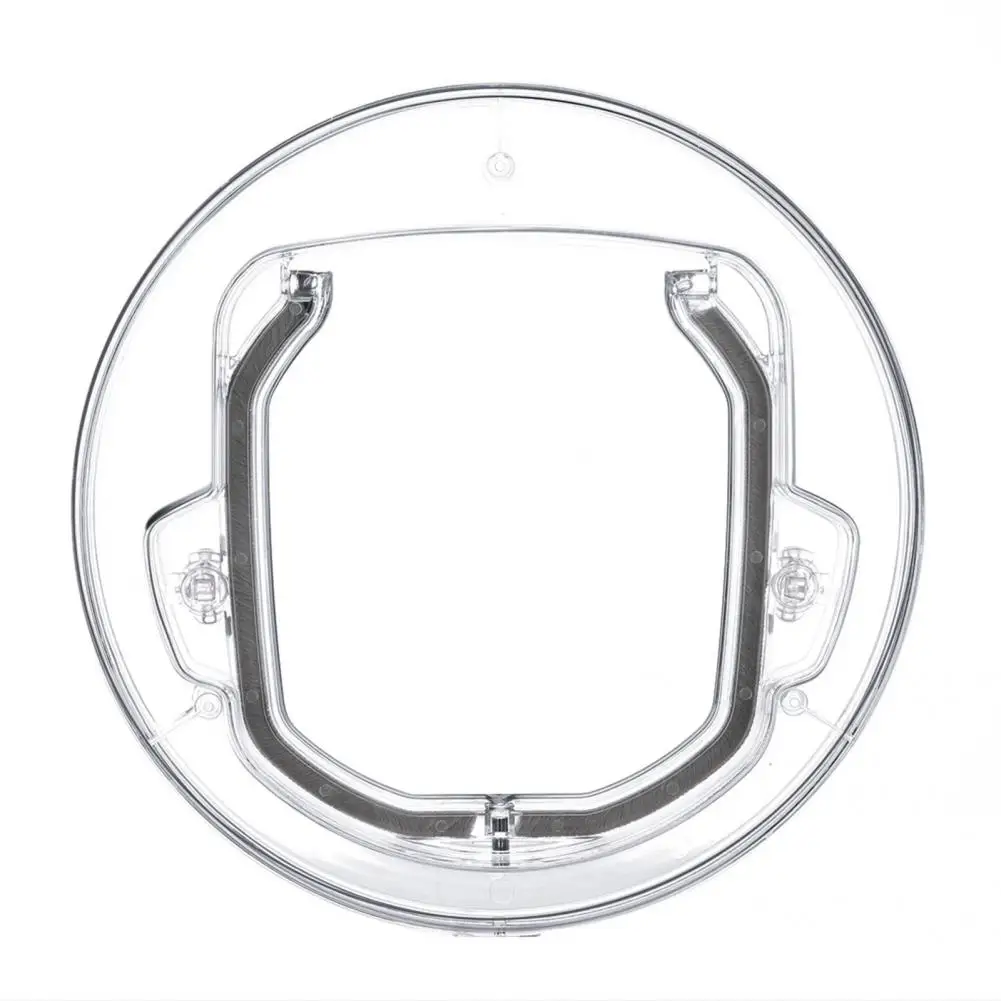 Pet Door Dog Round shape Moderate Door 4 Ways Lock Lockable Acrylic Metal Material White And Transparent Pet Products
