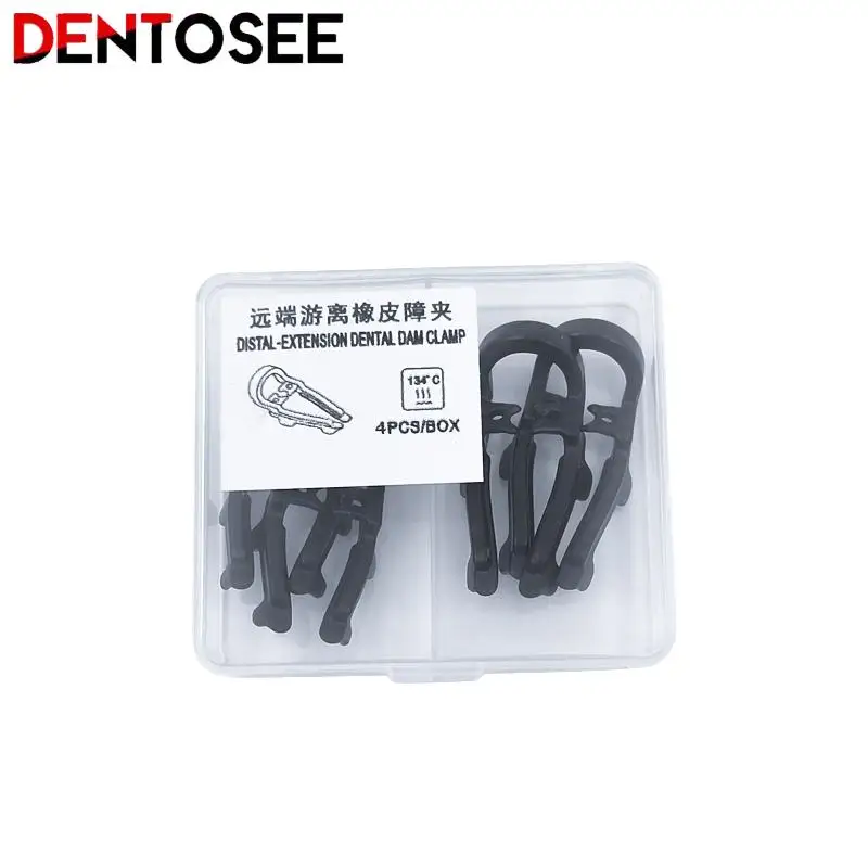 Dentale Distale Prepolare Gomma DamClamp Diga Dentale Morsetto Barriera In Gomma Clip Morsetto In Resina Lungo Corto Odontoiatria Strumenti Di Riparazione Dei Denti - Foto 5