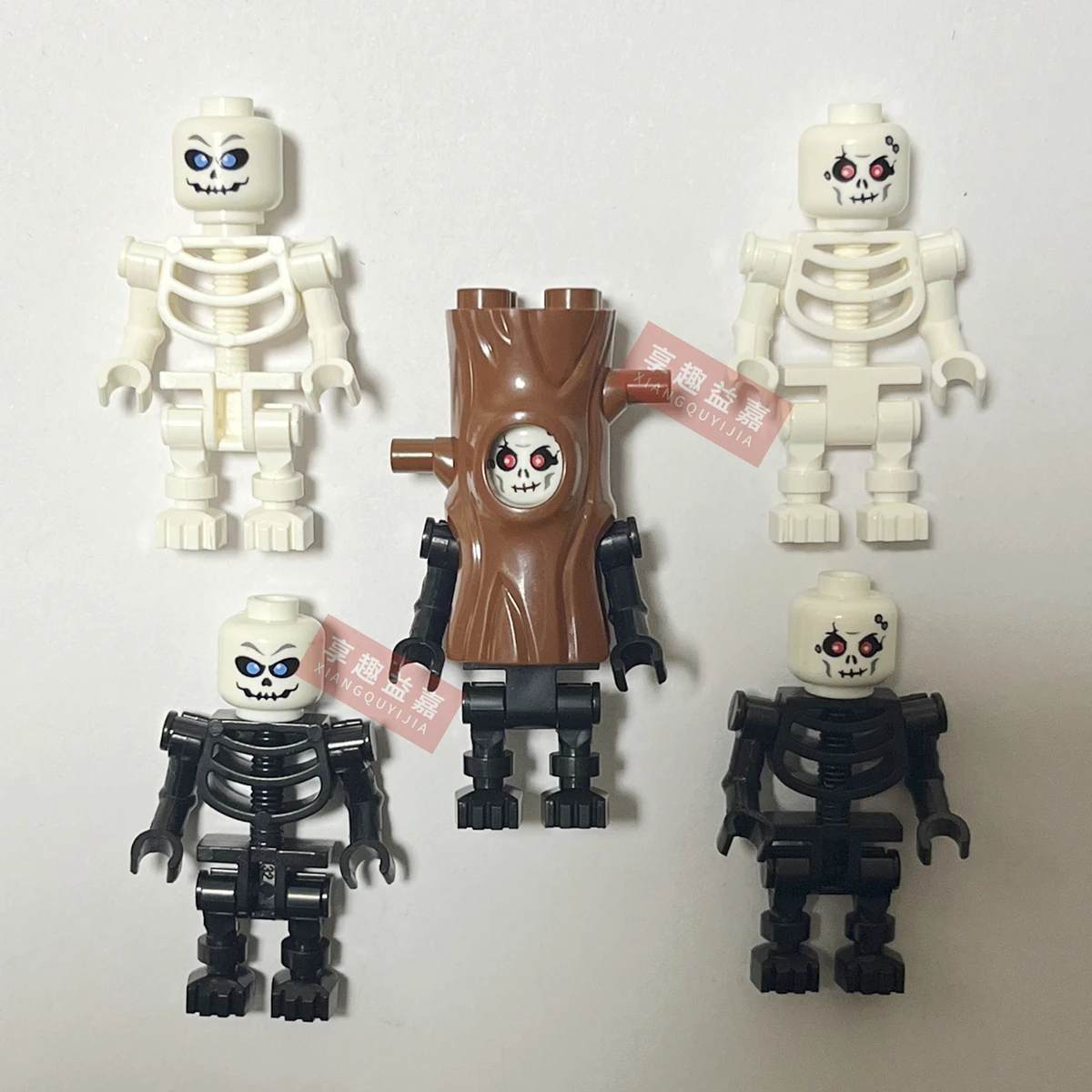 

MOC Skeleton undead Building Block figures Accessories Enlighten block bricks,Compatible With Assembles Particles Series DIY 4