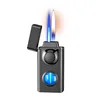 Intelligent Voice Controlled Gas Electric Dual Fire Lighter Portable Metal Smoking Accessories Multifunction High-Flame Lighters 4
