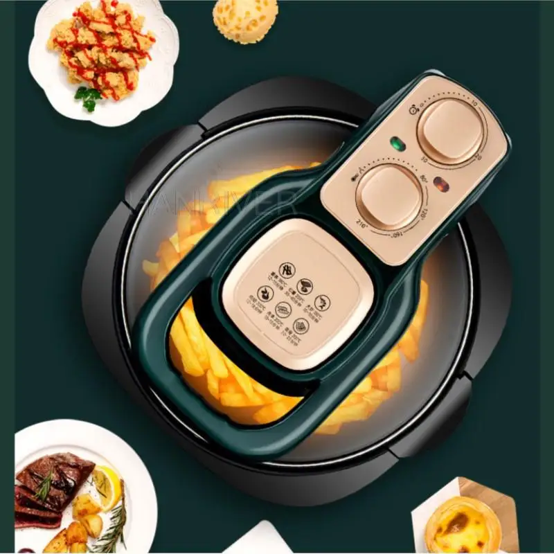 Visual Air Fryer Large Capacity Smart French Fries Machine New Multifunctional Household Electric Fryer 6L 220V