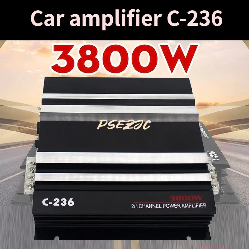 Фото Автомобильный усилитель 2-channel C-236 High-power 3800W автомобильный усилитель Push сабвуфер №1
