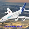 New 2.4g 3-Channels Remote Controlled A380 Aviation Model Aircraft Xka120 Airbus Rc Glider Fixed Wing Aeroplane Kids Xmas Gifts 2