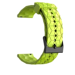 Football Pattern Silicone Sports Band - Colorful Wrist Strap for Xiaomi Watch 2-2 Pro (Lime Green)