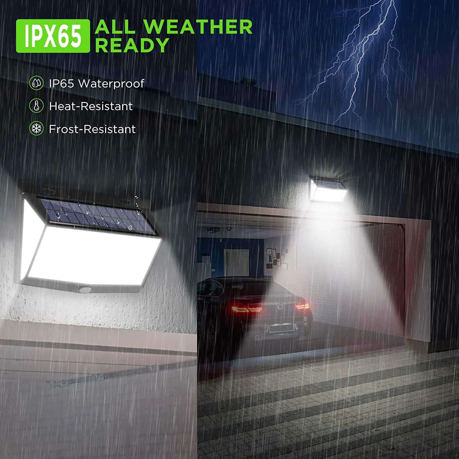 Description Picture 5 of item4pcs 468 LED Solar Led Lamp Outdoor Solar Light with Motion Sensor Wall Lights Waterproof Sunlight Powered for Garden Decoration