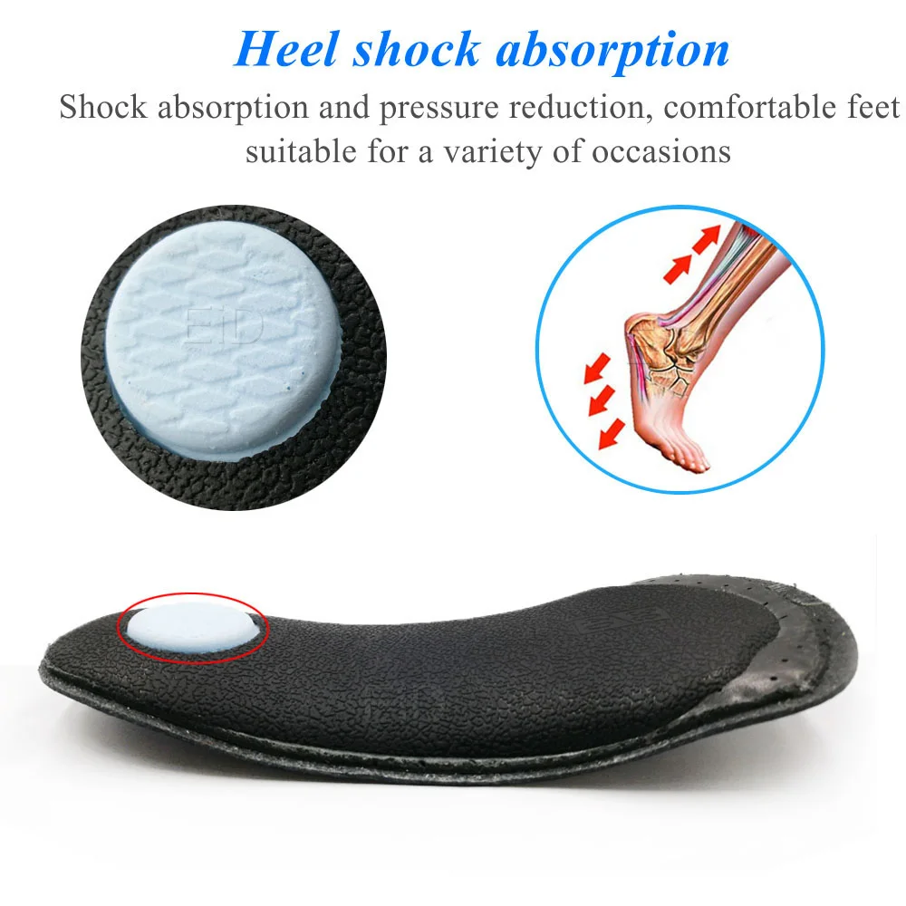 Leder Orthopädische Einlegesohlen Orthesen Flache Fuß Gesundheit Sohle Pad Ferse Kissen Schuhe Einsatz Arch Support Pad Für plantarfasziitis – Detail 19