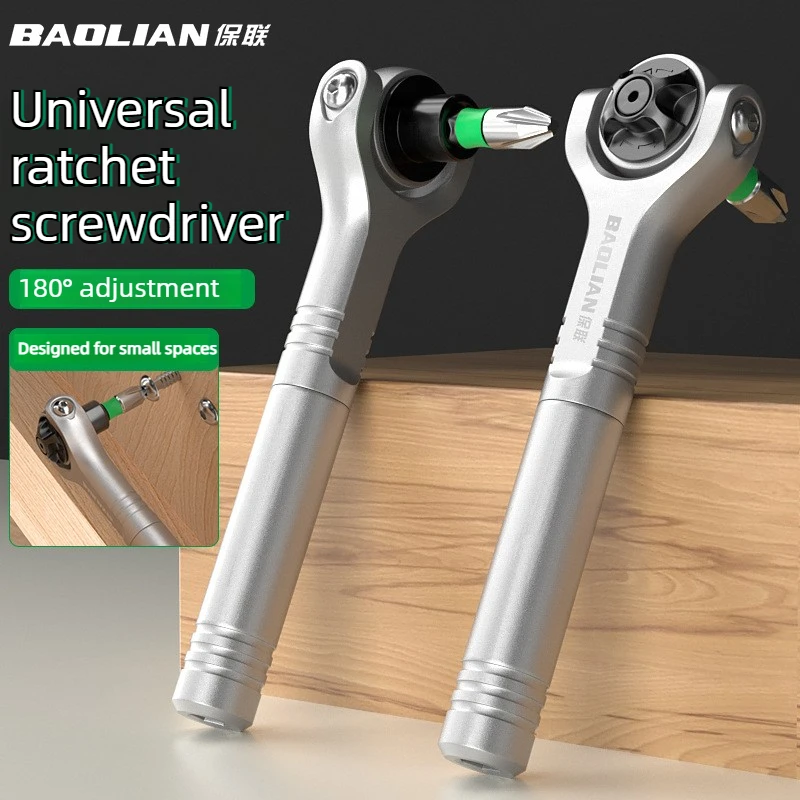 Versatile 90° Adjustable Ratchet Screwdriver