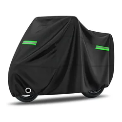 Universal Bicycle and Motorcycle Protective Cover - All - Weather Dust and Sun Shield - XXXL (Black)