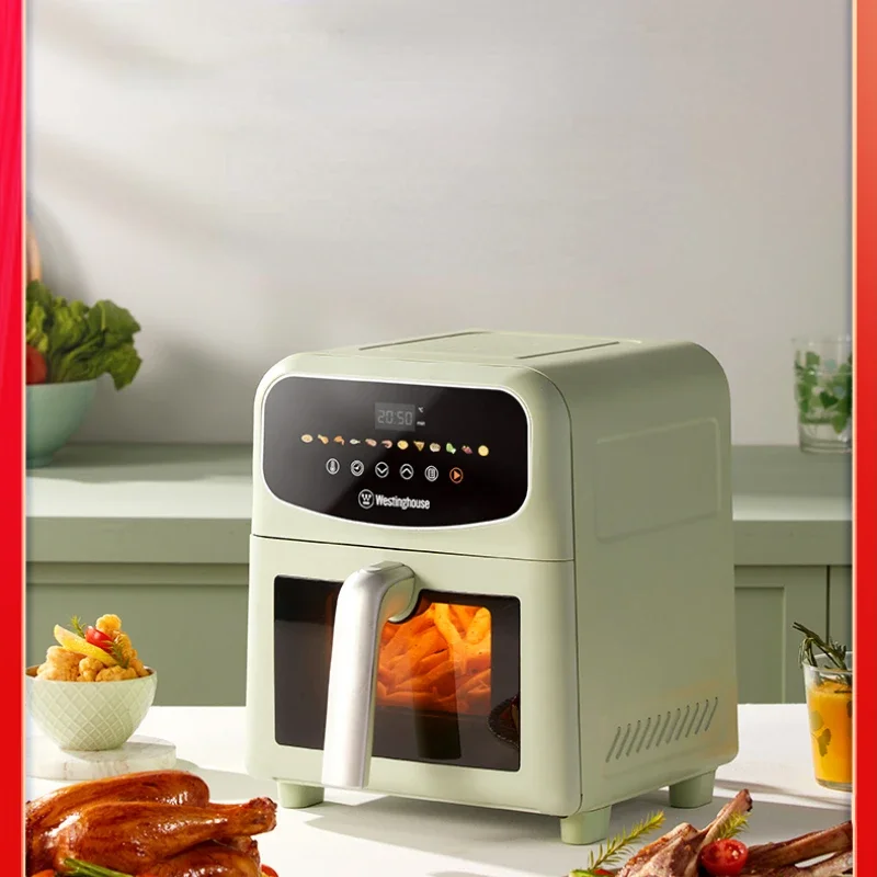 Kitchen Appliances Visual Air Fryer Household 6 Liters Large Capacity Metal Inner Cavity Multifunctional Oven Fryer  Portable 3