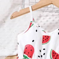 Robe d'été pour filles à imprimé pastèque, style vacances 4
