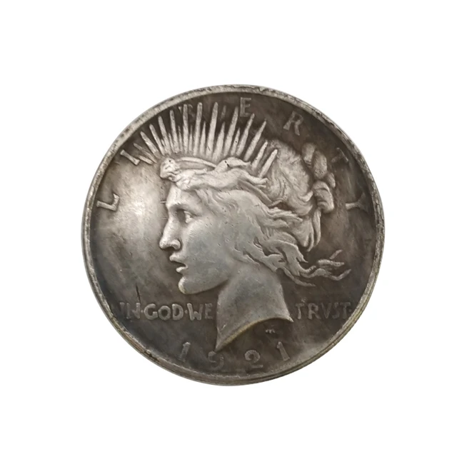 1921 / 1922 / 1927 Statue of Liberty and Peace Coin Silver Dollar Eagle Collection Coins USA Queen Morgan $1 Antique Collectible 2