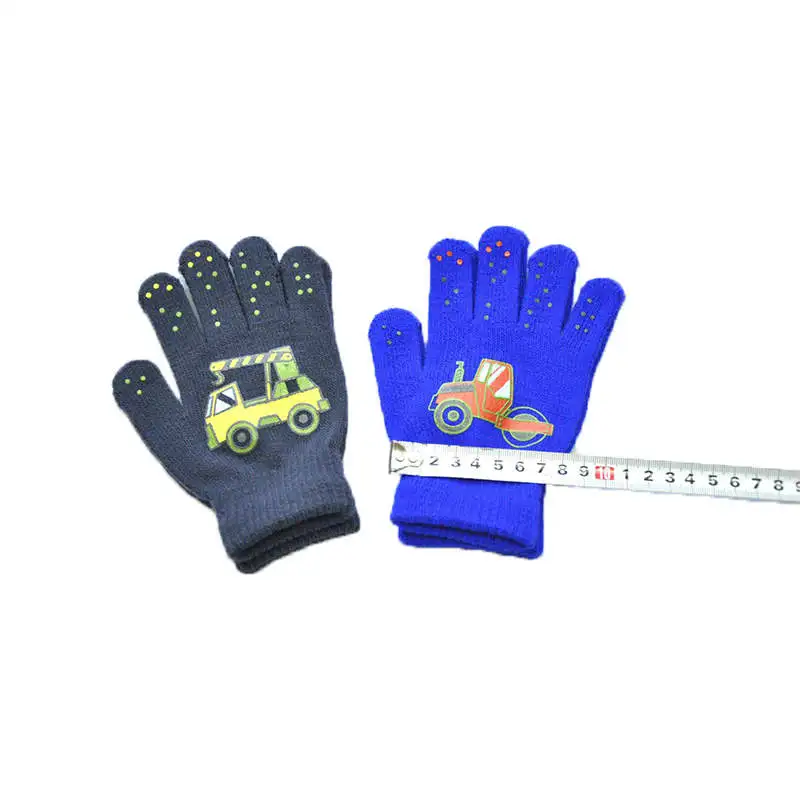 Winter Gloves Baby Mittens Children's Winter Warm Knitted Gloves Warm Gloves Infant Baby Mittens Children Toddler Kids Full Finger Mittens 5-11 Years
