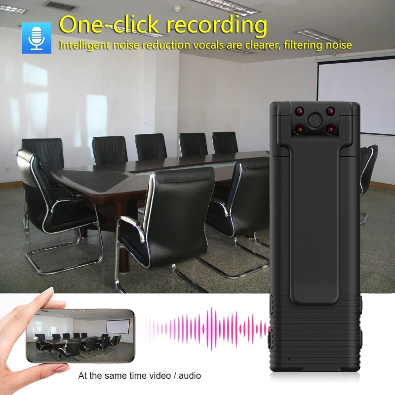 B21 Body Camera Digital Video Recorder HD1080P Portable Night Magnet Cam Pen Miniature Backclip Camcorder