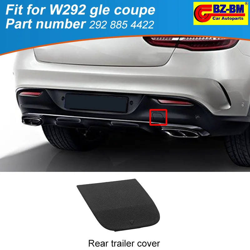 Rear Bumper Tow Hook Trailer Cover Cap Hauling Eye Lid For Mercedes benz W292 Gle Coupe Series 2928854422