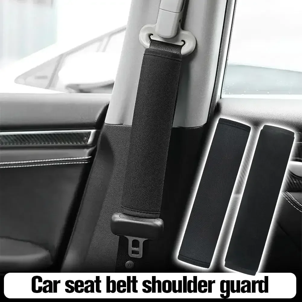 1/2/4pcs Universal Car Seat Belt Cushion Strap Cover Short Cushion Accessories Plush Safety Interior Strap Shoulder Protector