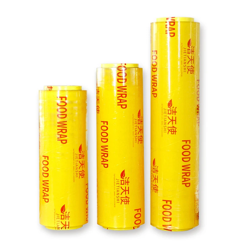Large Roll Disposable PVC Cling Film Household Food Grade Plastic Wrap for Kitchen Storage 5