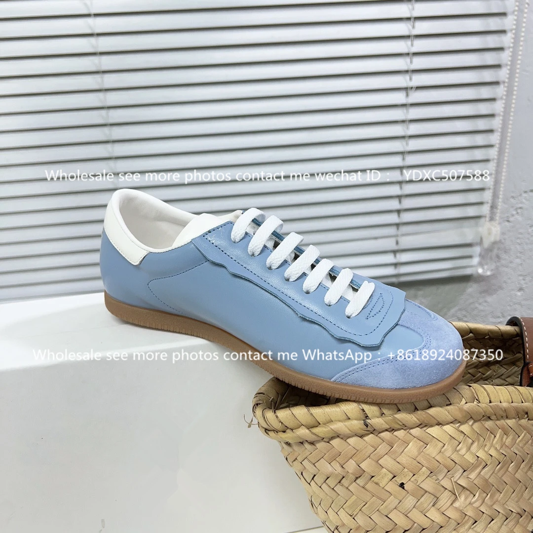 mocasines luxury Dexun shoes 2023 new leather lace-up small white shoes women's round head versatile flat sports casual shoes