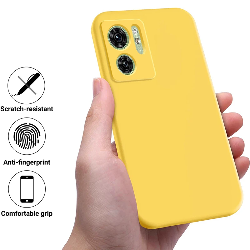 Soft Premium Liquid Silicone Case with Strap and Flocking Interior