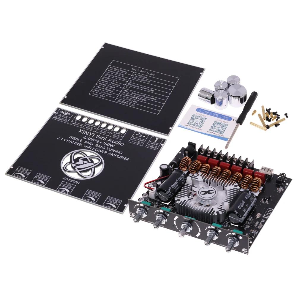 XY-S350H 2.1 Channel TPA3251 Bluetooth Power Amplifier Board