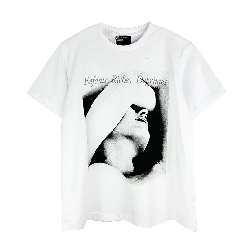 American High Street ERD Melancholy Rich Second Generation Retro Printing Short Sleeve Summer Loose Casual Trend Couple T-shirt 3