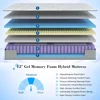 12 Inch Memory Foam Hybrid Mattress, a Box with Motion Isolation, Strong Edge Support, Pressure Relief, Medium Firm 4