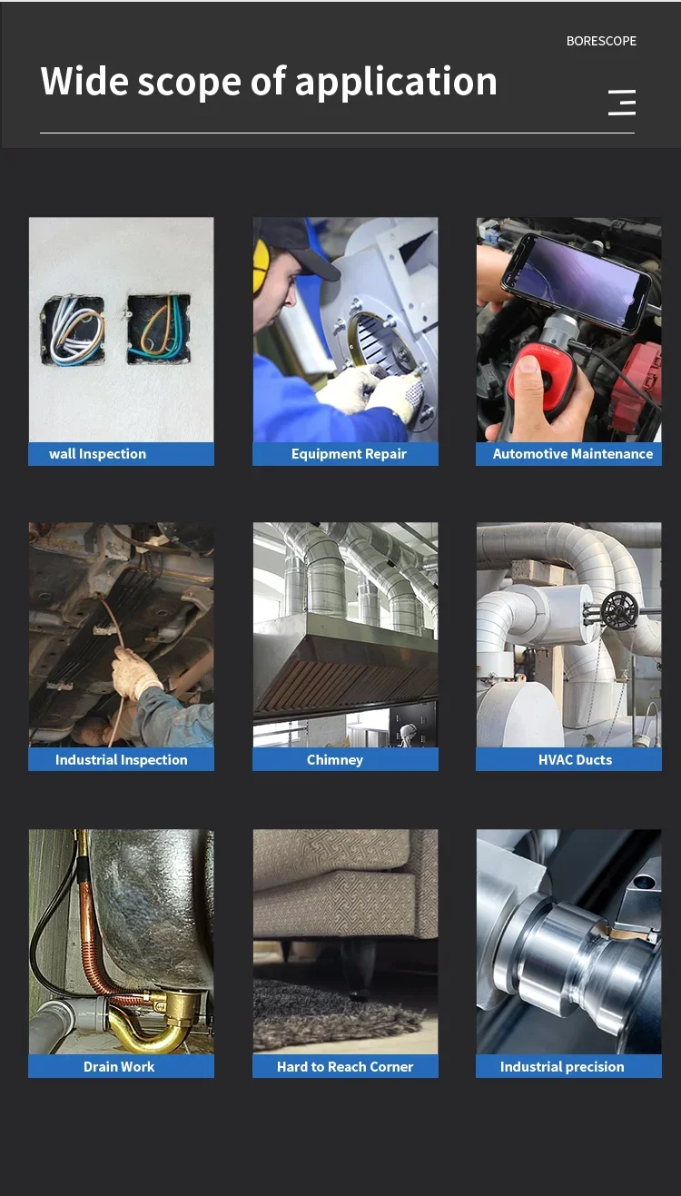 Articulating borescope with joystick control