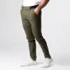 Men's Pants Active Chinos Comfortable Men Long Stylish Slim Fit Ankle Length Casual Soft Breathable Fabric Mid Waist Commuting W 6