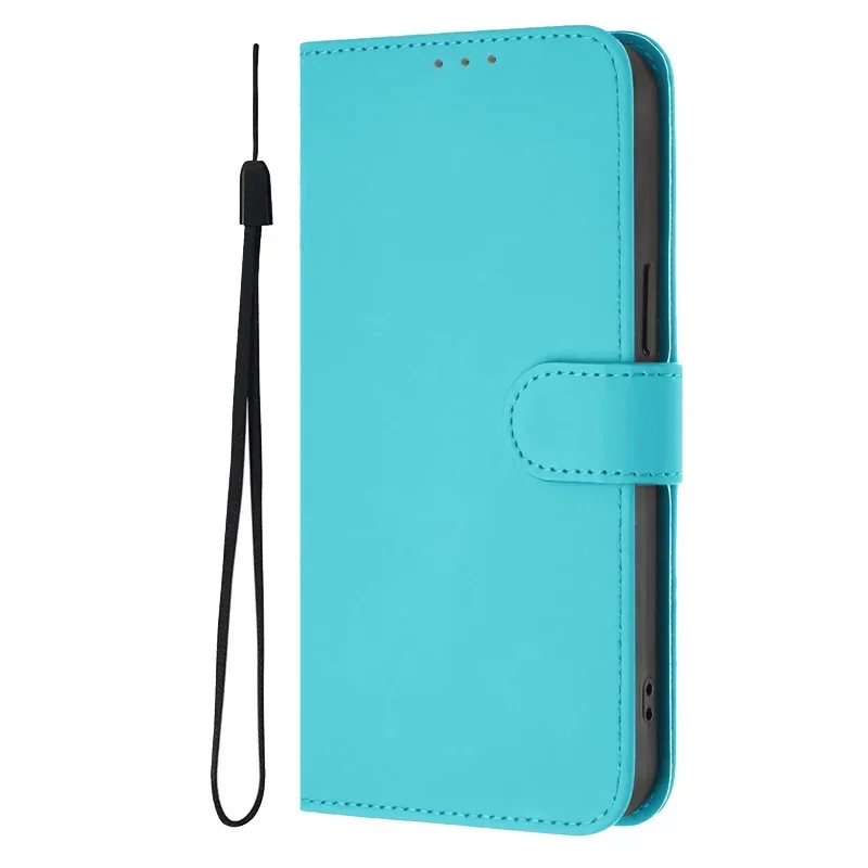 Leather Flip Wallet Case with Magnetic Closure and Card Holder